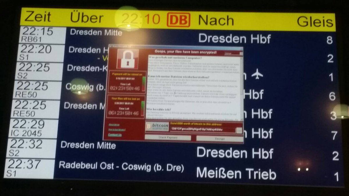 Train station hacked