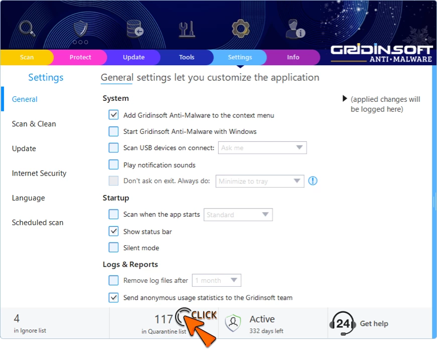 How To Restore Quarantined Files? 1 Tools Quarantine Access from Settings