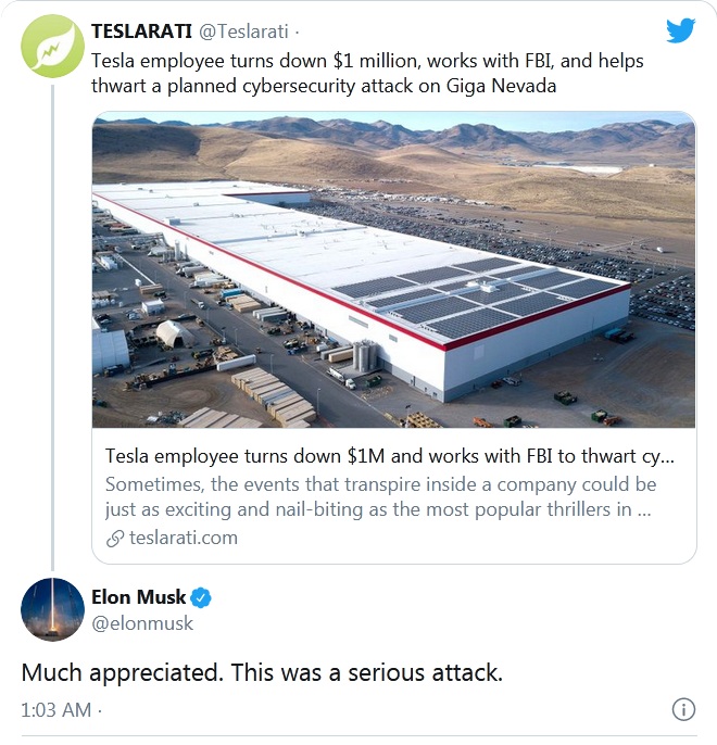 Million dollars for hacking Tesla