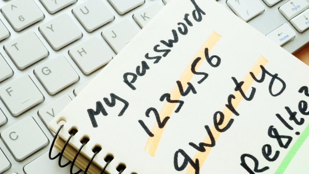 Though 2020 is ending, the list of worst passwords is still topes "123456"