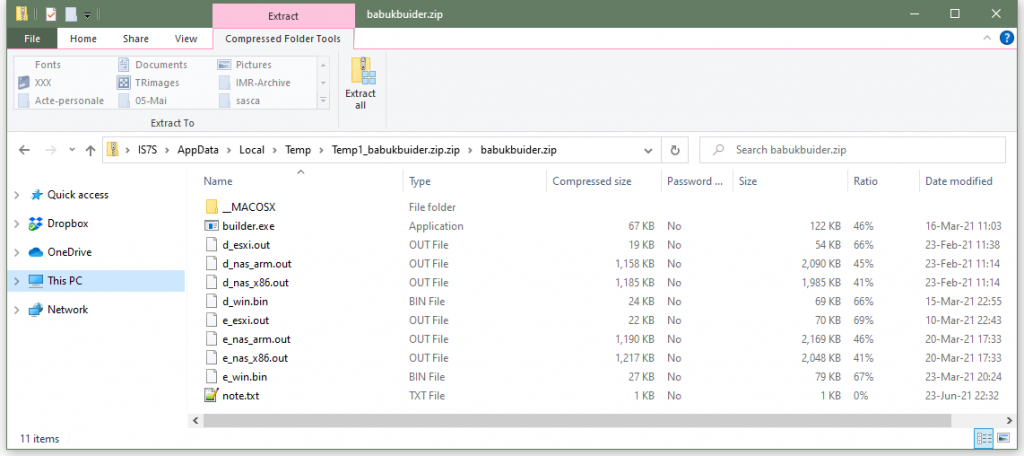 Babuk Locker ransomware builder leaked into the network