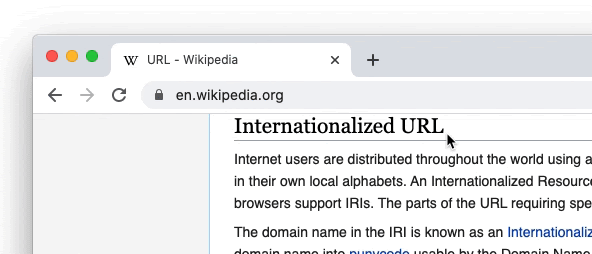 shorten URLs