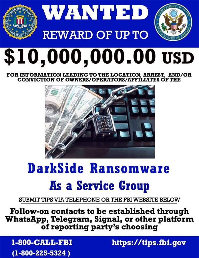 information about DarkSide operators