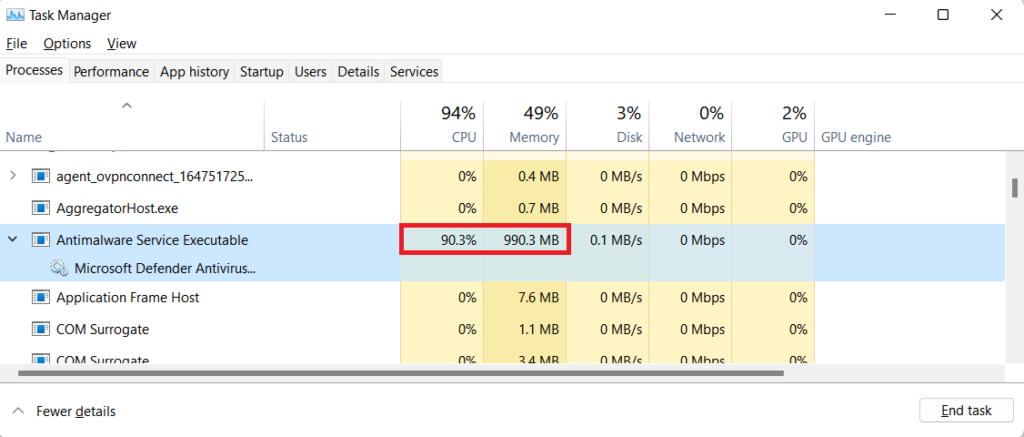 Antimalware Service Executable High CPU Usage & Memory Issue ...