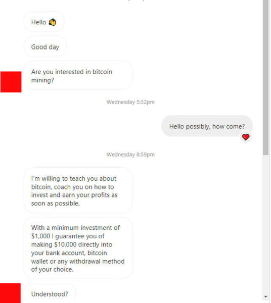 fake bitcoin offer