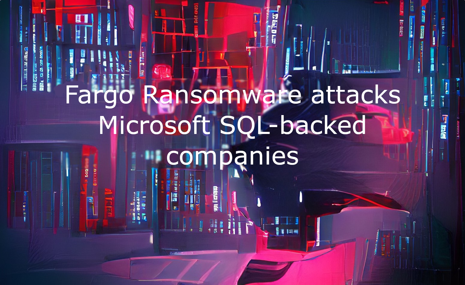Fargo Ransomware Microsoft SQL servers