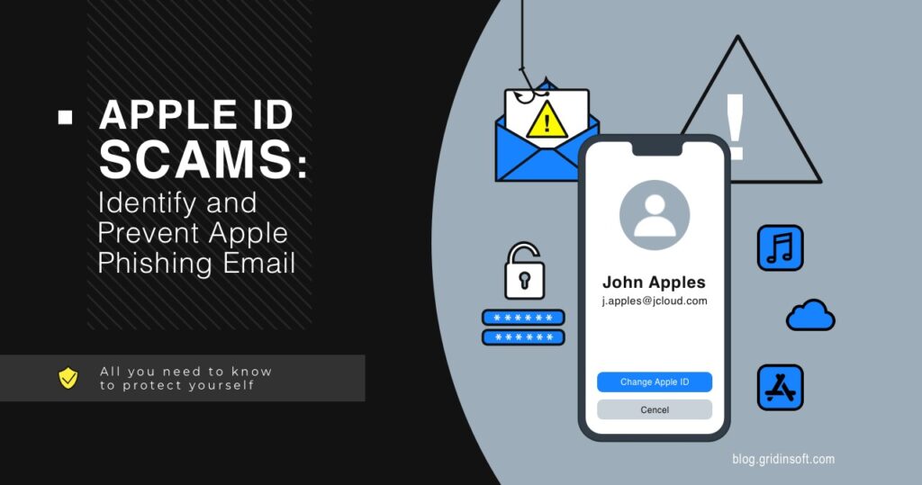 Apple Id Scams Identify And Prevent Apple Phishing Email Gridinsoft Blogs 