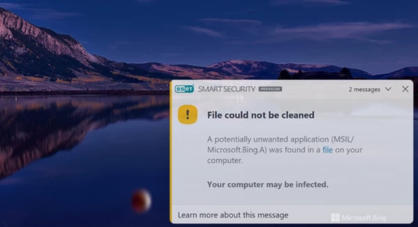 "File could not be deleted" ESET