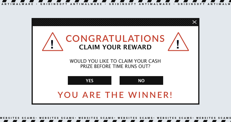 Sweepstakes Scam Websites