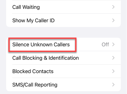 How to Block Scam Calls on iPhone step 4
