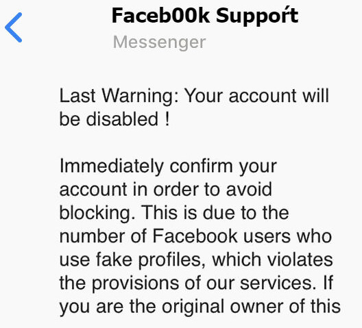 Facebook messenger warning 2025 hoax