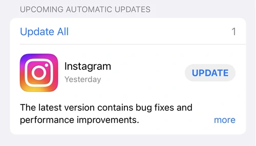 IOS app update process