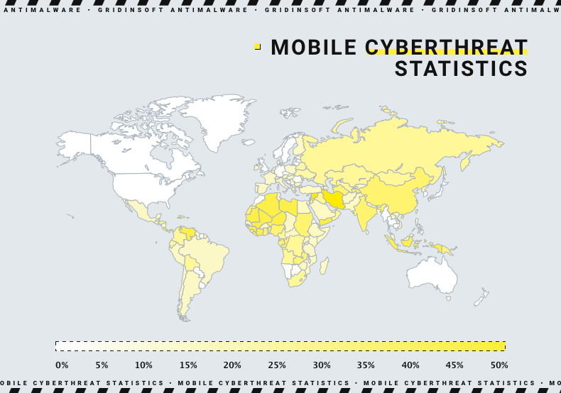 Mobile threats map