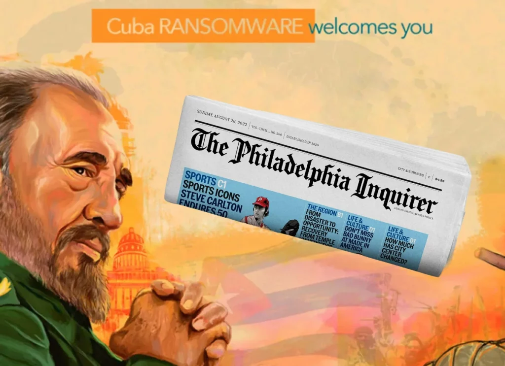 Philadelphia Inquirer is Struck by Cuba Ransomware