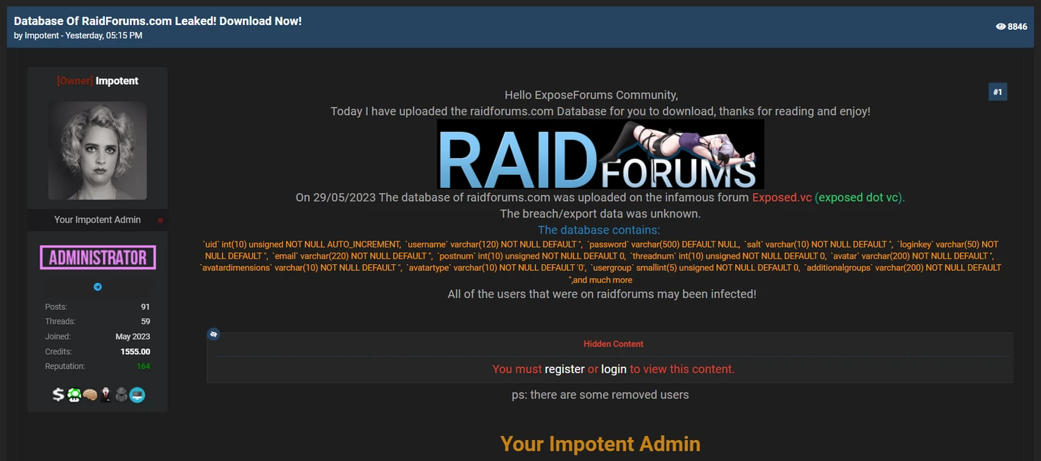 RaidForums leak