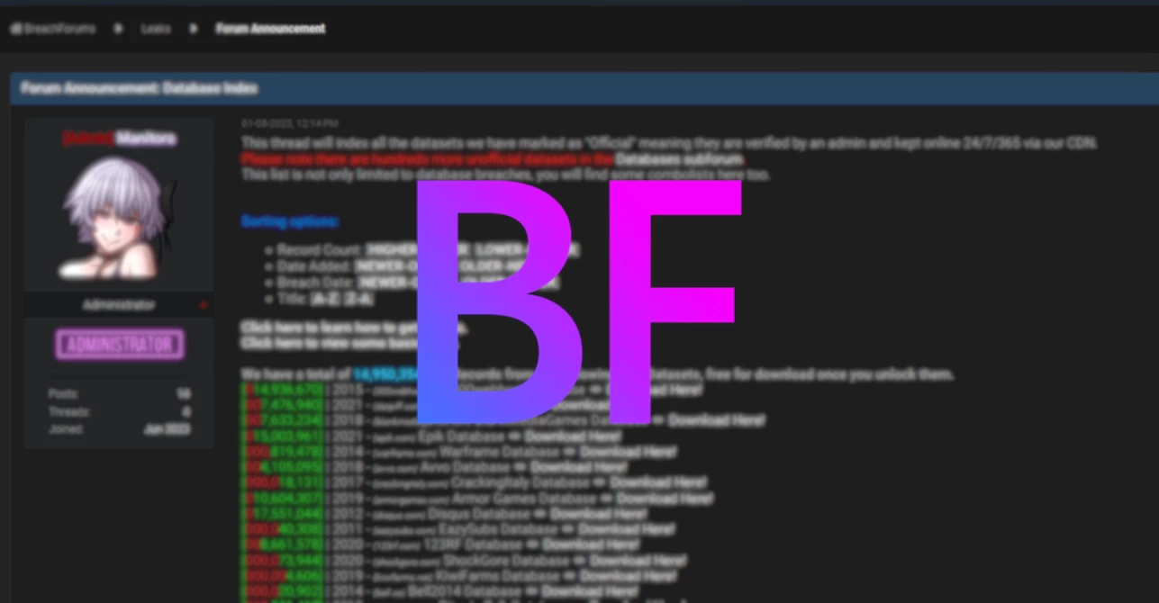 BreachForums Is Back Online, Led by ShinyHunters