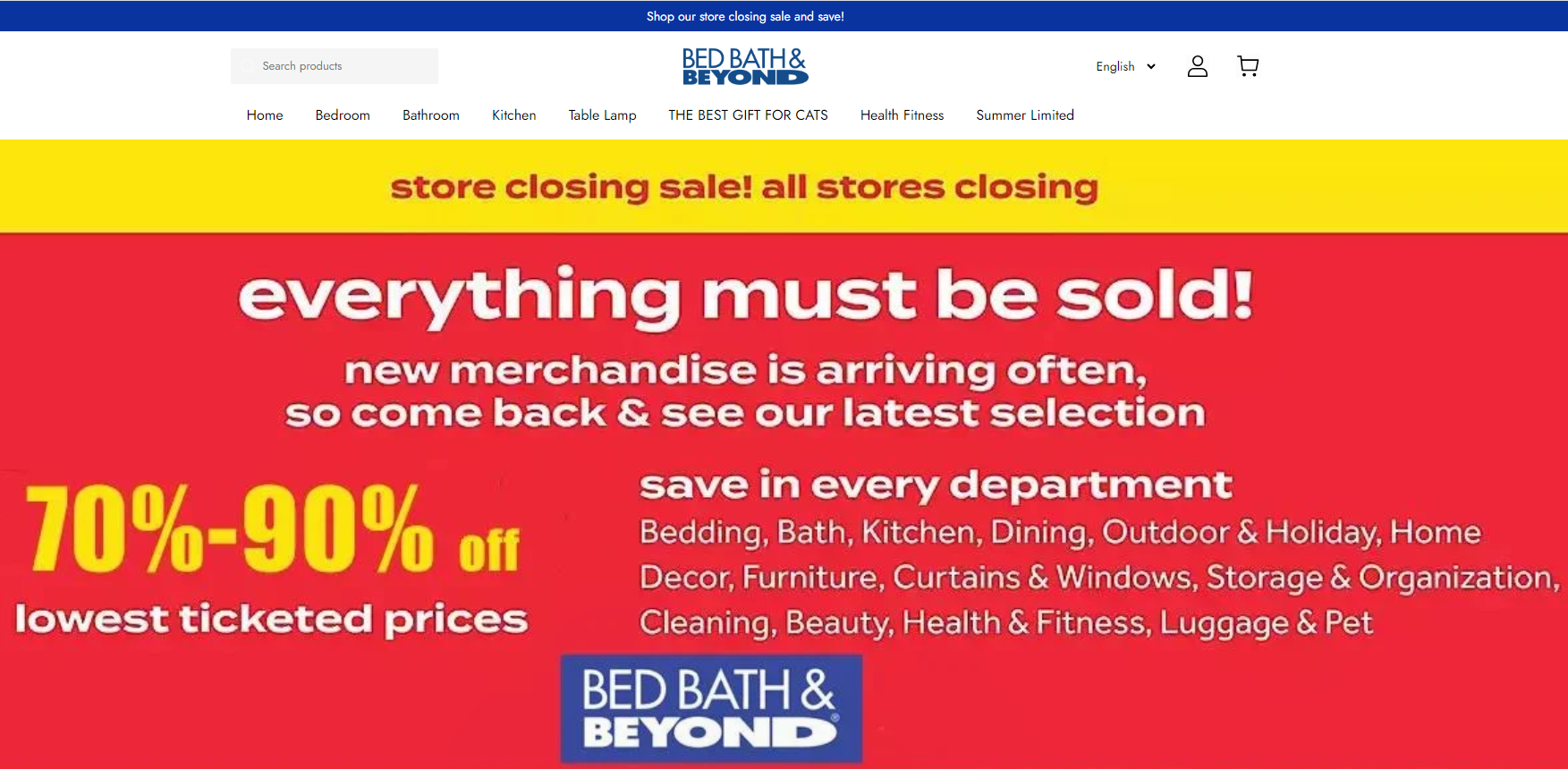 Bed Bath & Beyond scam site
