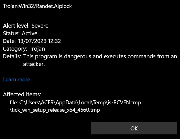 Microsoft Defender detect screenshot