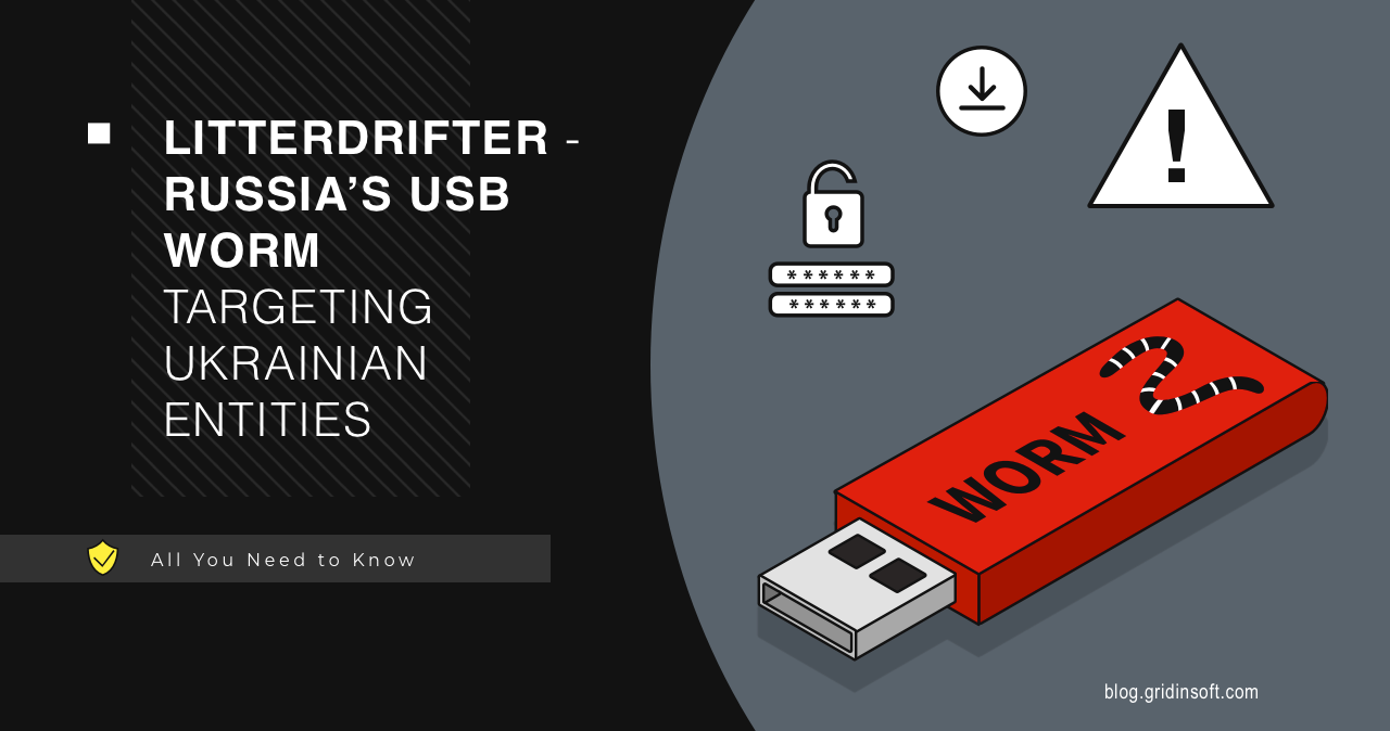 LitterDrifter Worm Spreads on USB Drives