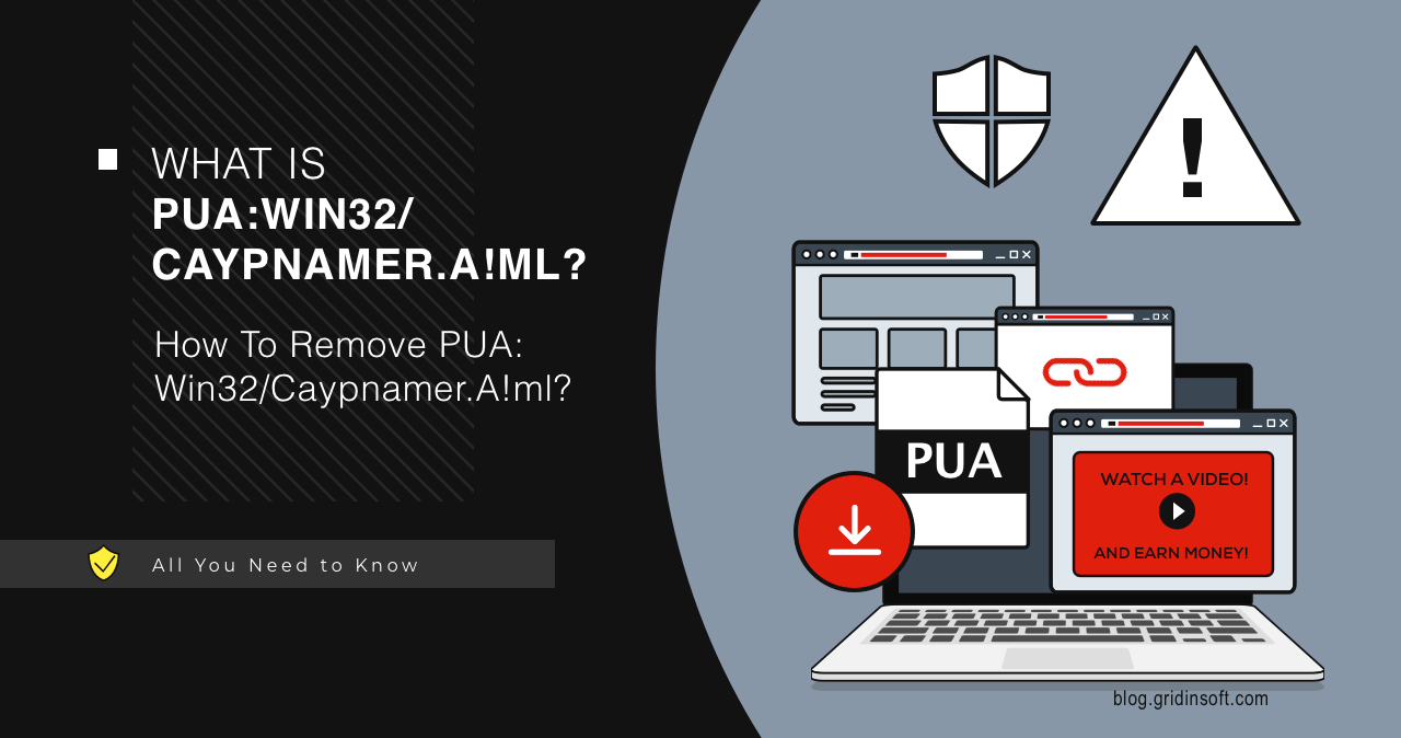 What is PUA:Win32/Caypnamer.A!ml detection?