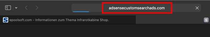 Redirect address screenshot
