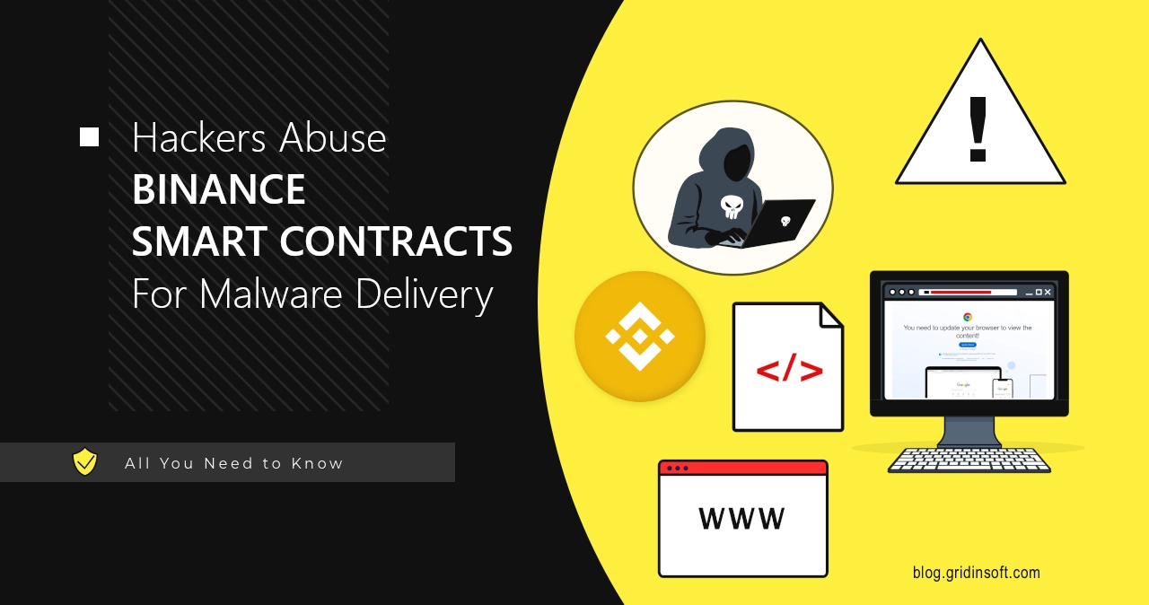 Binance Smart Contracts Abused in Malware Delivery