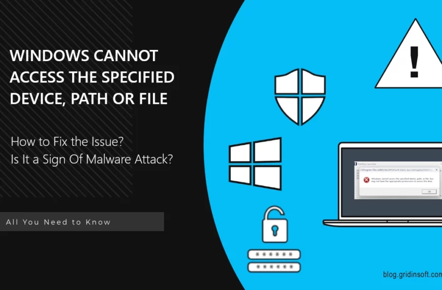 Windows Cannot Access The Specified Device, Path or File - Fix Error Guide