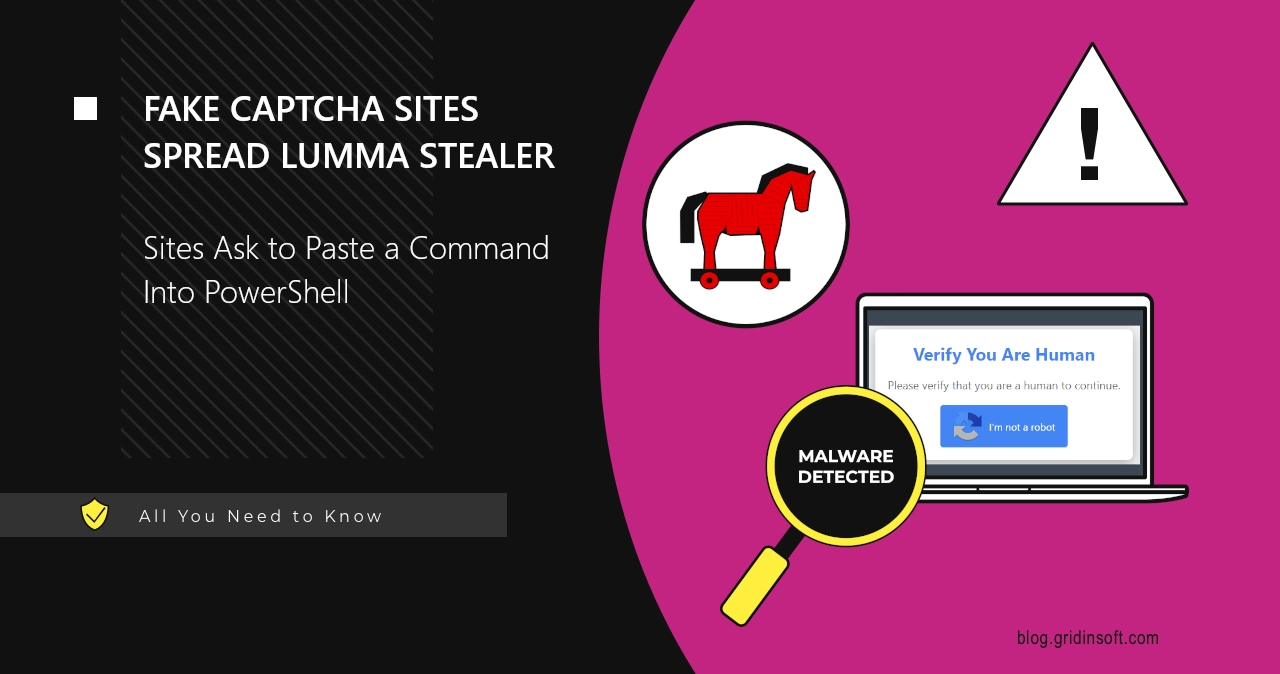 Fake CAPTCHA sites spread Lumma Stealer malware