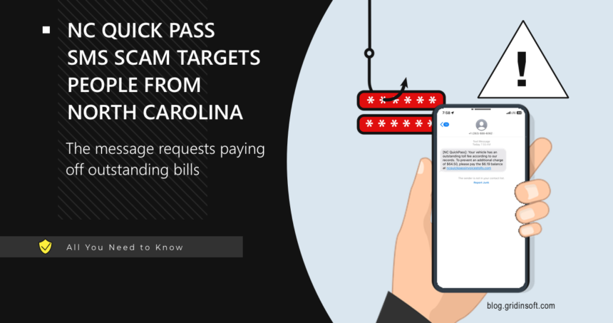 NC Quick Pass Toll SMS Scam: Fake Toll Road Payment Messages