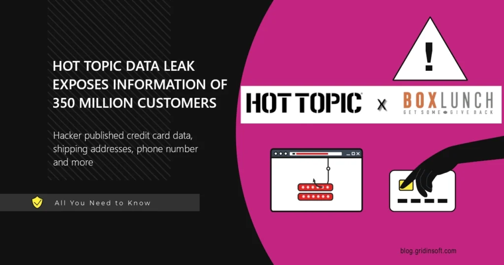 Hot Topic Data Breach Exposes of 350 Million Customers