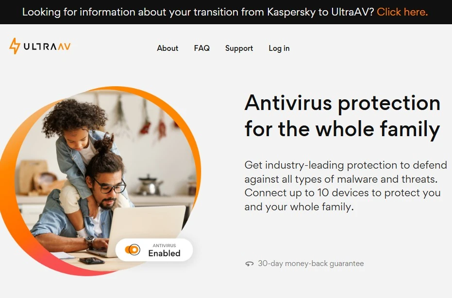 Kaspersky UltraAV new site