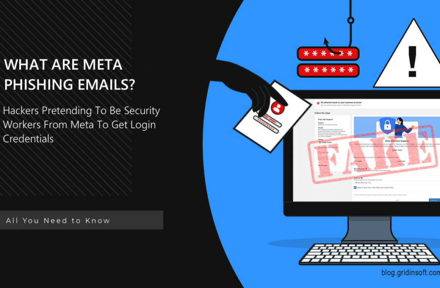 What is email phishing scams from Meta Security?