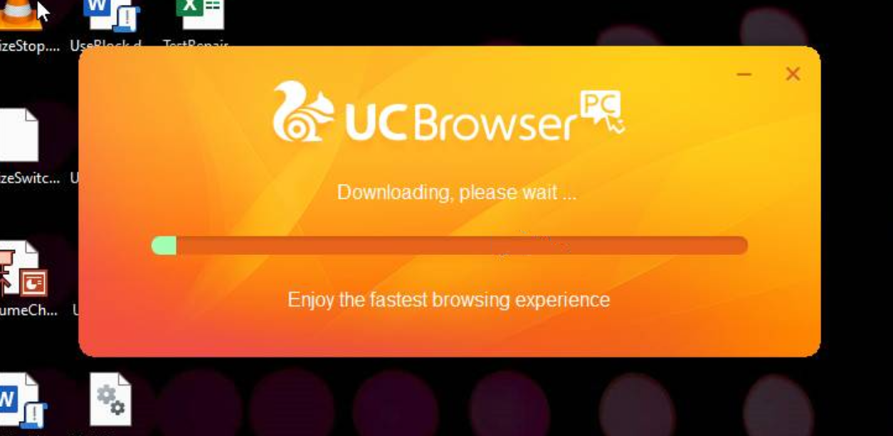 Installer window UC Browser