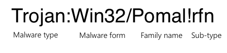 Trojan:Win32/Pomal!rfn explained