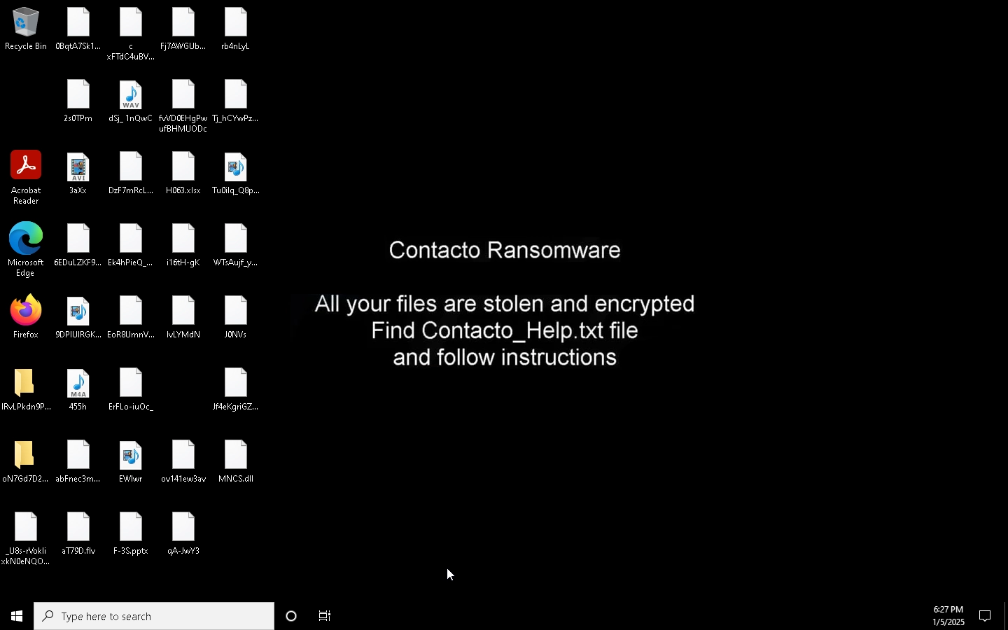 Contacto ransomware wallpaper