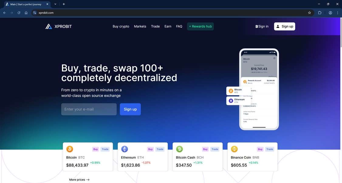 Truth About 0.31 BTC Xprobit ELON31 Promo Code 2 Xprobit.com main page