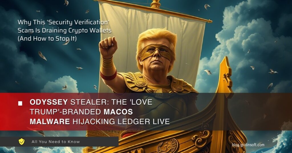 Odyssey Stealer: Russian 'Love Trump' Malware Replaces Ledger Live Crypto Wallet App
