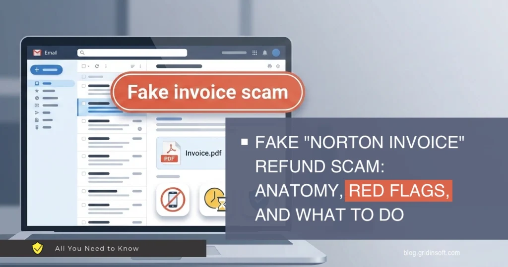 Fake "Norton Invoice" refund scam - anatomy, red flags, and what to do (real example)