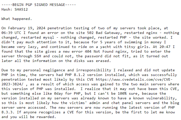 PGP message LockBitSupp