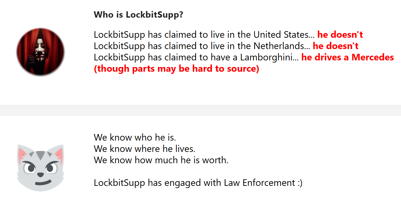 LockBitSupp Identity publication