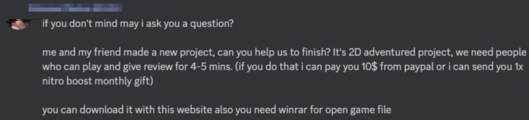 Discord message spam
