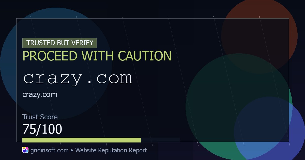 Crazy.com Review: Safe or Legit? (75/100 Trust Score)
