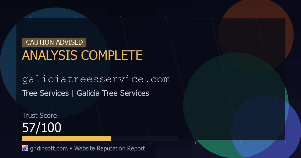 Exploding Tree Warening Galiciatreesservice.com - Safe or Scam? (57/100 Trust Score)