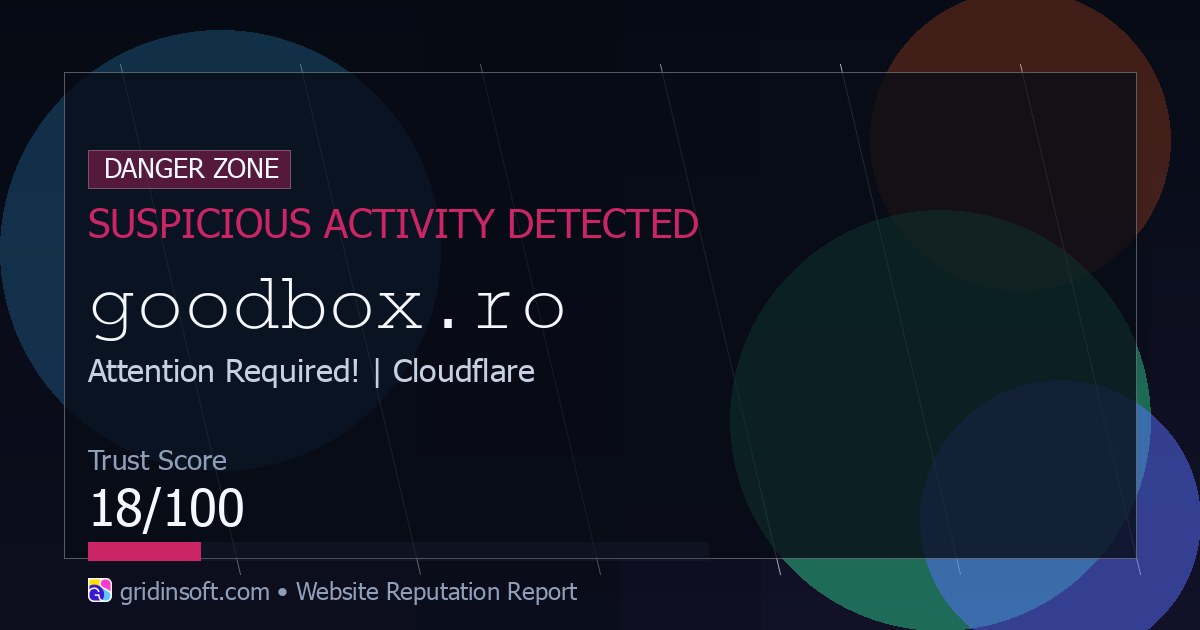 Goodbox.ro Review: New Domain Warning (18/100 Trust Score)