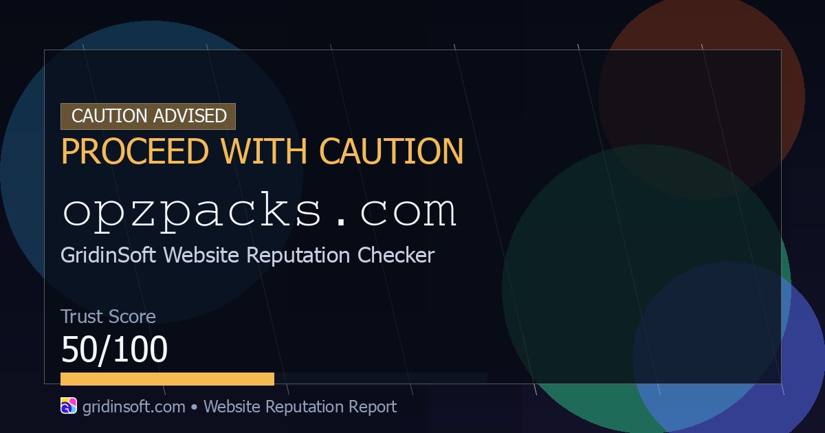 Opzpacks.com - Safe or Scam? (50/100 Trust Score)