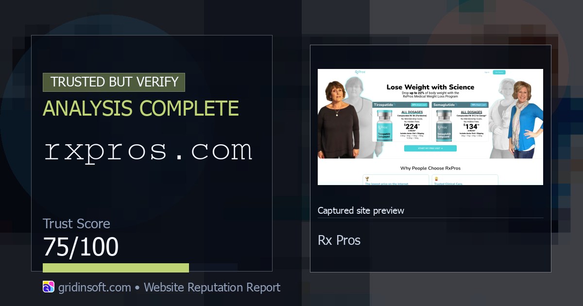 rxpros tirzepatide reviews Rxpros.com Peptide Vendor Review (75/100 Trust Score)