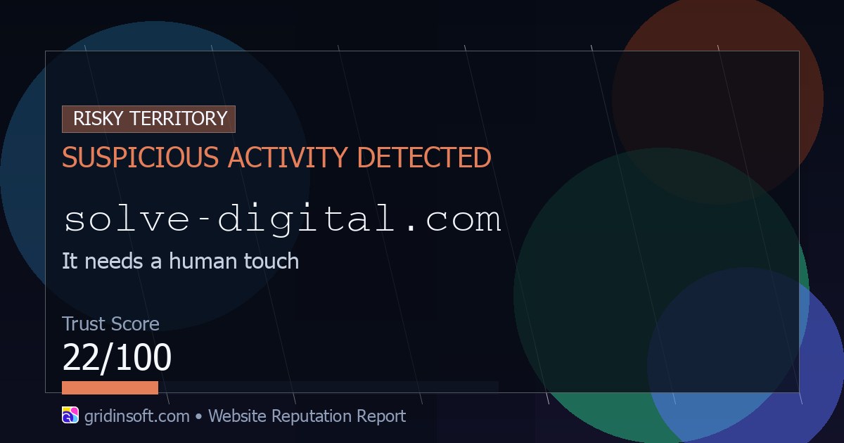 Solve-digital.com Review: Suspicious Website and Young Domain (15/100 ...