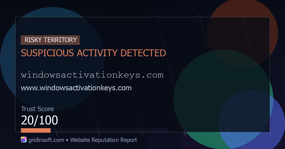 Windows Key Plus R Scam Windowsactivationkeys.com Scam Check: Low Third-Party Rating (20/100 ...
