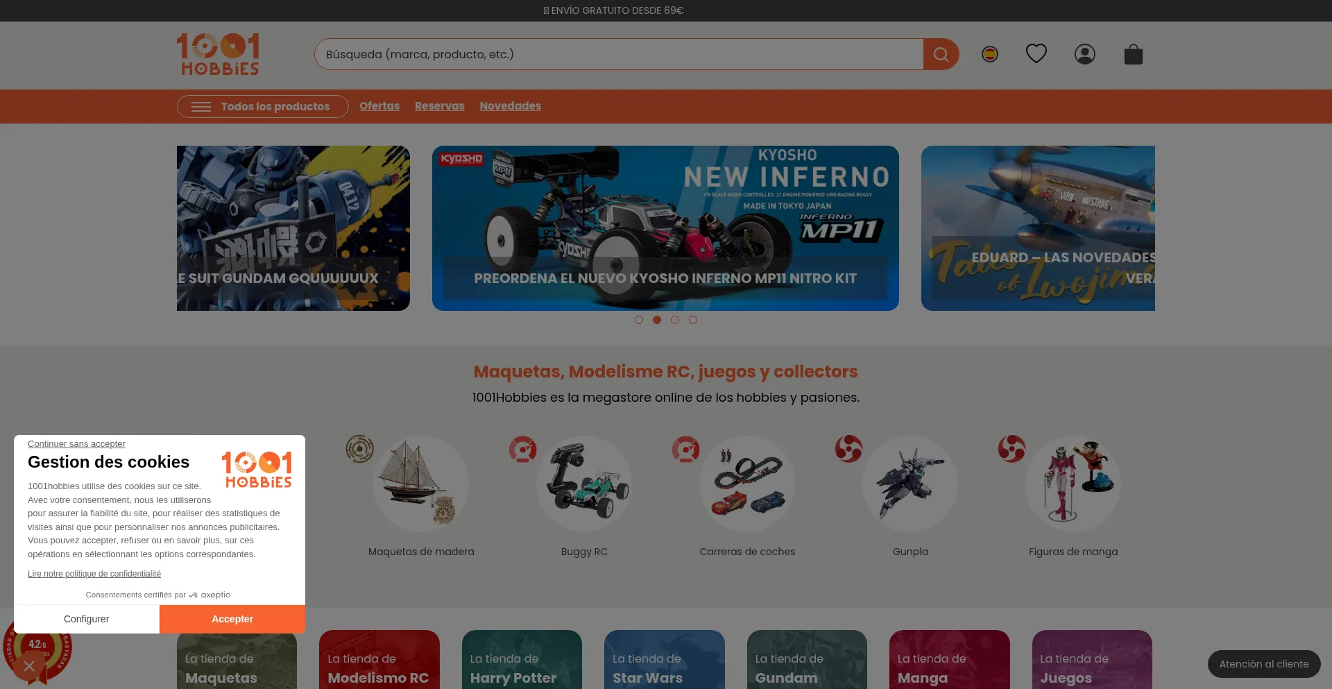1001hobbies.es Screenshot